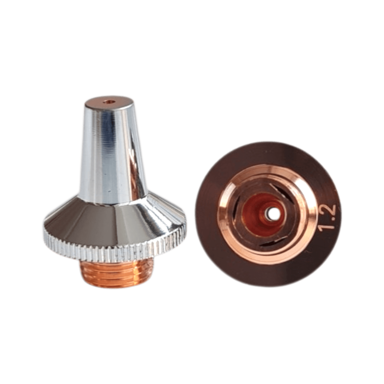 nozzle m8 3d double d15 h19 m8 chrome plated image 1