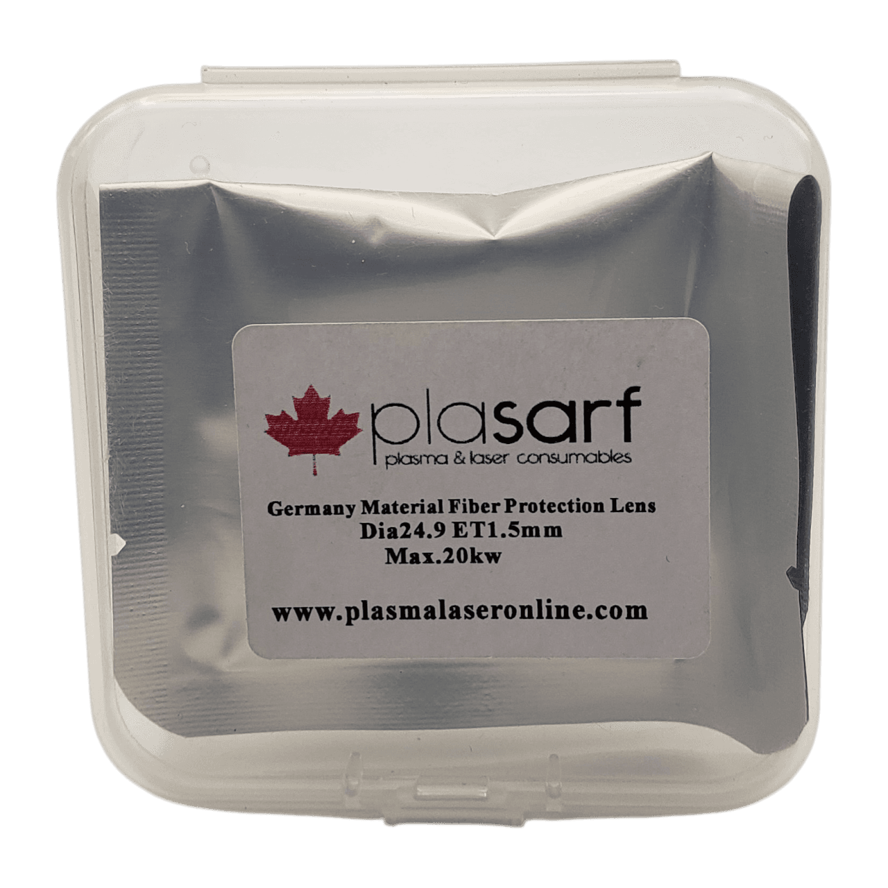 protective window d24.9mm et1.5mm 1090 nm for fiber laser up to 20kw - germany material