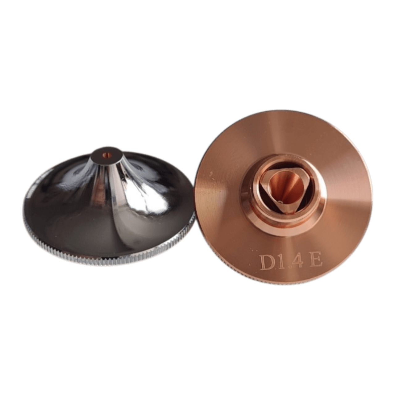 nozzle concave double d32 h15 m14 chrome plated image 1