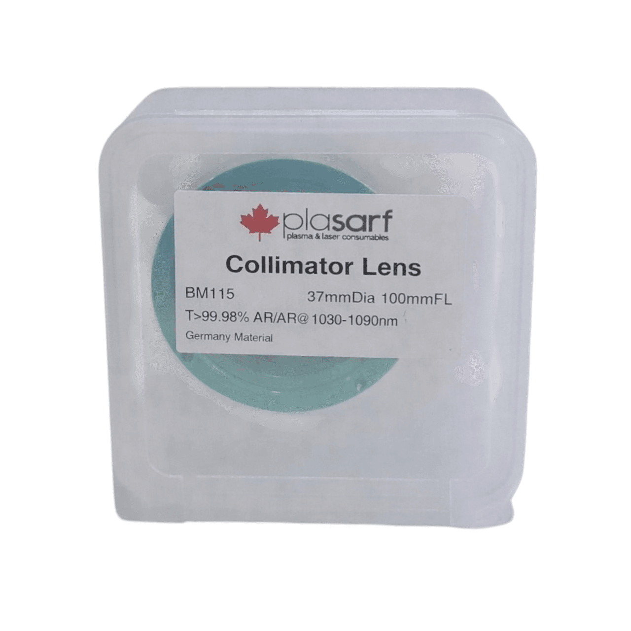 laser cutting collimator lens with holder d37 f100 for raytools bm115 laser cutting head image 1