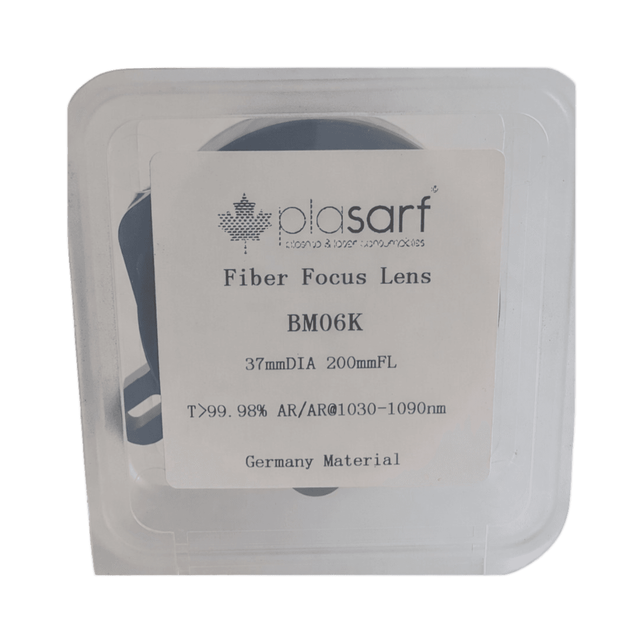 laser cutting focus lens with holder d37 f200 for raytools bm06k laser cutting head image 1