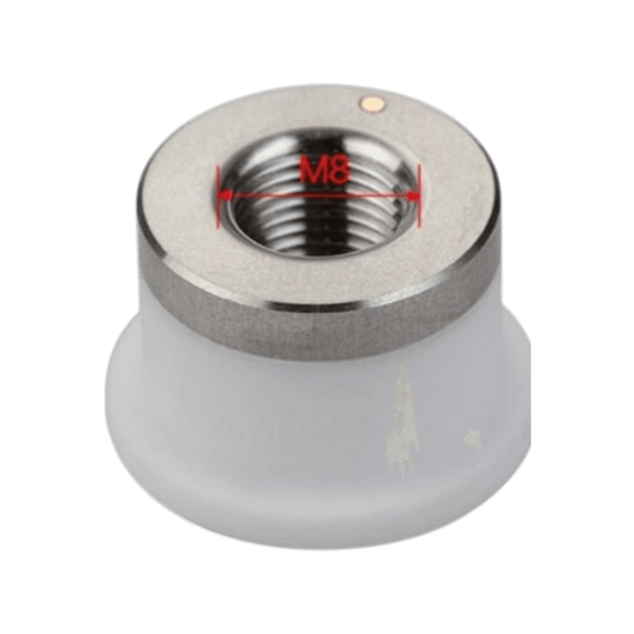 ceramic nozzle holder (raytools 3d) d19.5 h12.4 m8 for fiber laser - usa material image 1