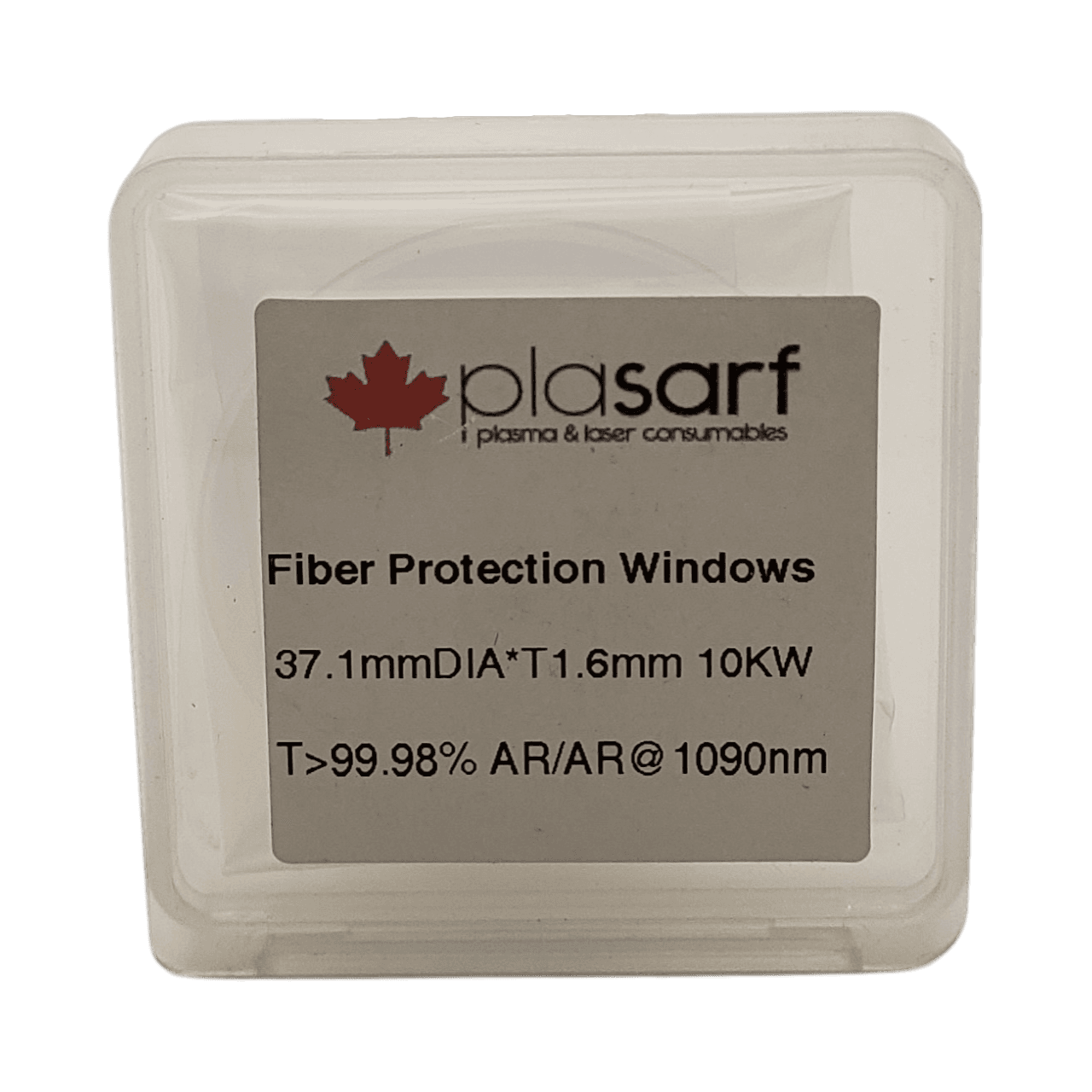 protective window d37.1mm et1.6mm 1090 nm for fiber laser up to 10kw image 1