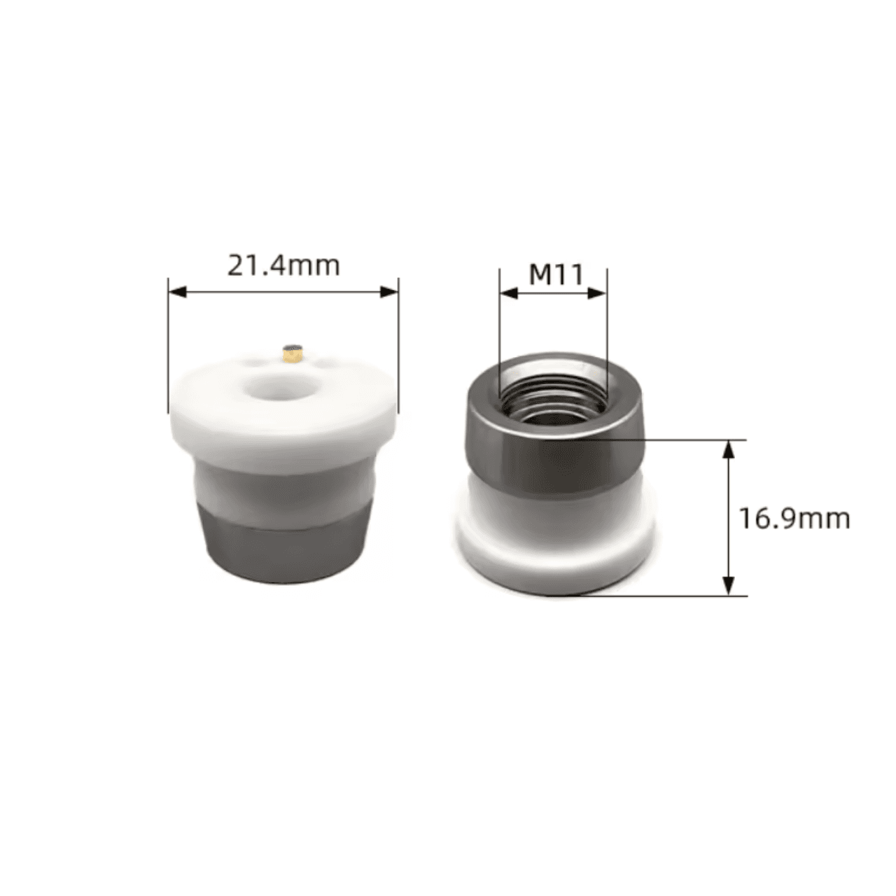 D21.4 H16.9 M11 Ceramic Nozzle Holder For Raytools Type 120515092a